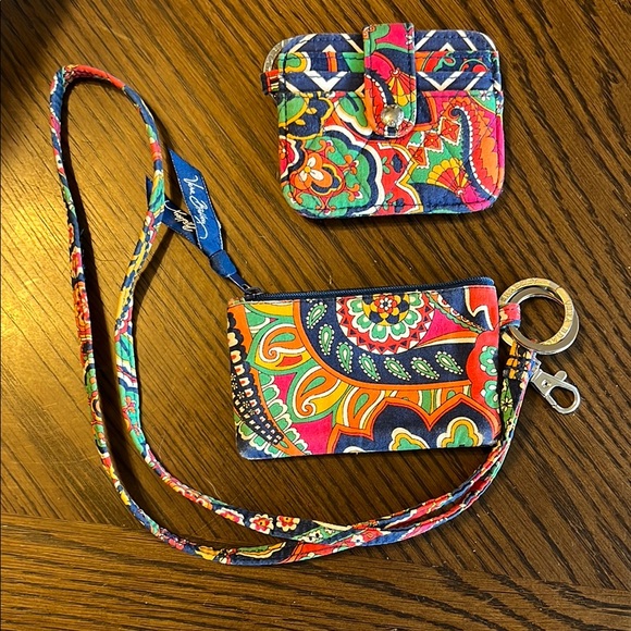 Vera Bradley Colorful Key & Card Holder Set - Picture 2 of 2